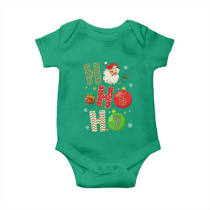 Funny Christmas Santa Ho Ho Ho 67 Baby Onesie Six Seven Meme 6 7 Xmas Bauble TS11 Irish Green Print Your Wear
