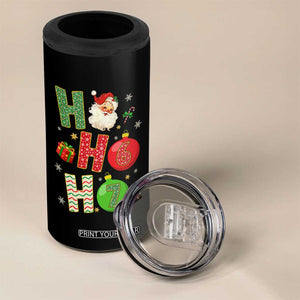 Funny Christmas Santa Ho Ho Ho 67 4 in 1 Can Cooler Tumbler Six Seven Meme 6 7 Xmas Bauble TS11 Print Your Wear