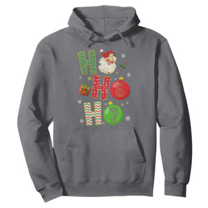 Funny Christmas Santa Ho Ho Ho 67 Hoodie Six Seven Meme 6 7 Xmas Bauble TS11 Charcoal Print Your Wear