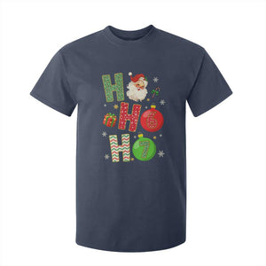 Funny Christmas Santa Ho Ho Ho 67 T Shirt For Kid Six Seven Meme 6 7 Xmas Bauble TS11 Navy Print Your Wear