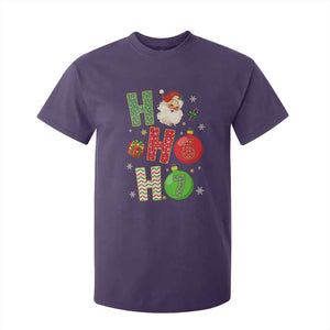 Funny Christmas Santa Ho Ho Ho 67 T Shirt For Kid Six Seven Meme 6 7 Xmas Bauble TS11 Purple Print Your Wear