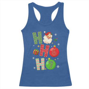 Funny Christmas Santa Ho Ho Ho 67 Racerback Tank Top Six Seven Meme 6 7 Xmas Bauble TS11 Royal Blue Print Your Wear