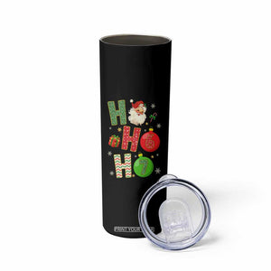 Funny Christmas Santa Ho Ho Ho 67 Skinny Tumbler Six Seven Meme 6 7 Xmas Bauble TS11 Print Your Wear