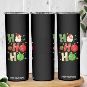 Funny Christmas Santa Ho Ho Ho 67 Skinny Tumbler Six Seven Meme 6 7 Xmas Bauble TS11 Print Your Wear