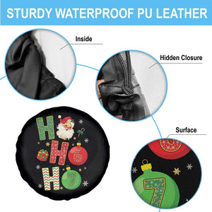 Funny Christmas Santa Ho Ho Ho 67 Spare Tire Cover Six Seven Meme 6 7 Xmas Bauble TS11 Print Your Wear