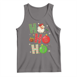 Funny Christmas Santa Ho Ho Ho 67 Tank Top Six Seven Meme 6 7 Xmas Bauble TS11 Deep Heather Print Your Wear