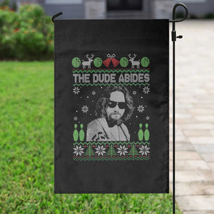 The Dude Abides Christmas Bowling Garden Flag Funny Bowling Movie TS11 Print Your Wear