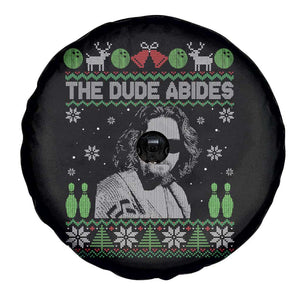 The Dude Abides Christmas Bowling Spare Tire Cover Funny Bowling Movie TS11 Print Your Wear