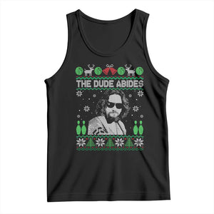 The Dude Abides Christmas Bowling Tank Top Funny Bowling Movie TS11 Black Print Your Wear
