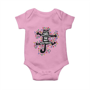 Christmas Movie Fried Pussy Cat Baby Onesie If That Thing Had 9 Lives She Just Spent Them All TS11 Light Pink Print Your Wear