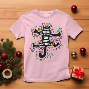 Christmas Movie Fried Pussy Cat T Shirt If That Thing Had 9 Lives She Just Spent Them All TS11 Light Pink Print Your Wear