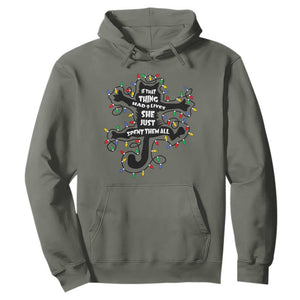 Christmas Movie Fried Pussy Cat Hoodie If That Thing Had 9 Lives She Just Spent Them All TS11 Military Green Print Your Wear