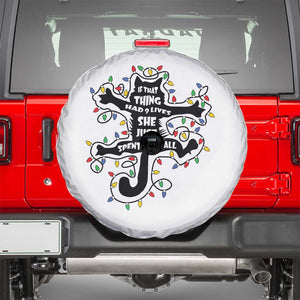 Christmas Movie Fried Pussy Cat Spare Tire Cover If That Thing Had 9 Lives She Just Spent Them All TS11 White Print Your Wear