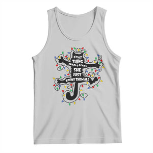 Christmas Movie Fried Pussy Cat Tank Top If That Thing Had 9 Lives She Just Spent Them All - Print Your Wear