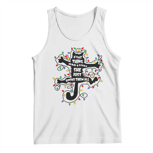 Christmas Movie Fried Pussy Cat Tank Top If That Thing Had 9 Lives She Just Spent Them All TS11 White Print Your Wear