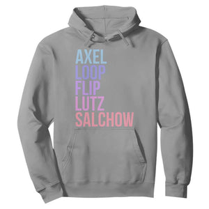 Figure Skating Lovers Hoodie Funny Axel Loop Flip Lutz Salchow TS11 Sport Gray Print Your Wear