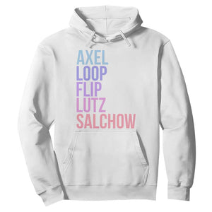 Figure Skating Lovers Hoodie Funny Axel Loop Flip Lutz Salchow TS11 White Print Your Wear