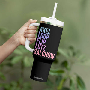 Figure Skating Lovers Tumbler With Handle Funny Axel Loop Flip Lutz Salchow TS11 Print Your Wear