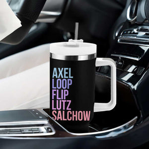 Figure Skating Lovers Tumbler With Handle Funny Axel Loop Flip Lutz Salchow TS11 Print Your Wear