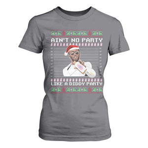 Funny Ain't No Party Like A Diddy Party T Shirt For Women Christmas Dirty Santa Diddy TS11 Charcoal Print Your Wear