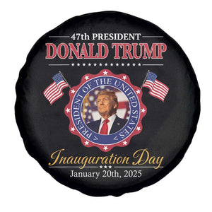47th President Donald Trump Inauguration Day 2025 Memorabilia Spare Tire Cover TS11 Print Your Wear