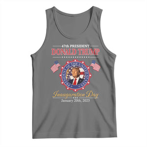 47th President Donald Trump Inauguration Day 2025 Memorabilia Tank Top TS11 Black Heather Print Your Wear