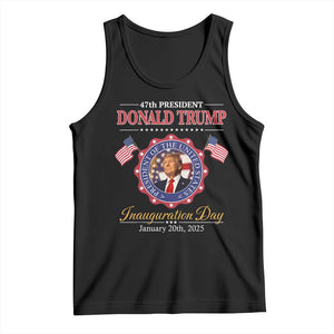 47th President Donald Trump Inauguration Day 2025 Memorabilia Tank Top TS11 Black Print Your Wear