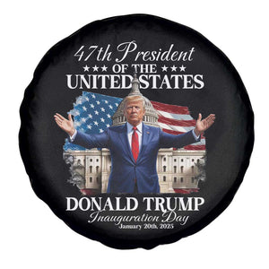 47th President Donald Trump Inauguration Day 2025 Spare Tire Cover United States Capitol American Flag Memorabilia TS11 Print Your Wear