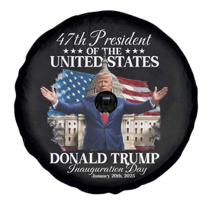 47th President Donald Trump Inauguration Day 2025 Spare Tire Cover United States Capitol American Flag Memorabilia TS11 Print Your Wear