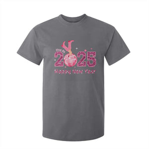 Funny Howdy 2025 Happy New Year T Shirt For Kid Cowgirl New Year's Eve Party Disco Ball TS11 Charcoal Print Your Wear