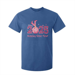 Funny Howdy 2025 Happy New Year T Shirt For Kid Cowgirl New Year's Eve Party Disco Ball TS11 Royal Blue Print Your Wear