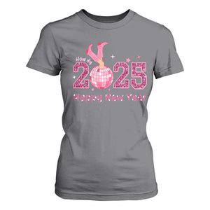 Funny Howdy 2025 Happy New Year T Shirt For Women Cowgirl New Year's Eve Party Disco Ball TS11 Charcoal Print Your Wear
