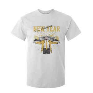 Funny Trump New Year New America 2025 T Shirt For Kid TS11 White Print Your Wear