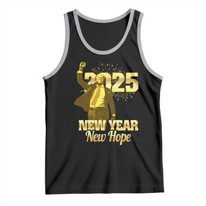 Funny Trump New Year New Hope 2025 Tank Top TS11 Black Athletic Heather Print Your Wear