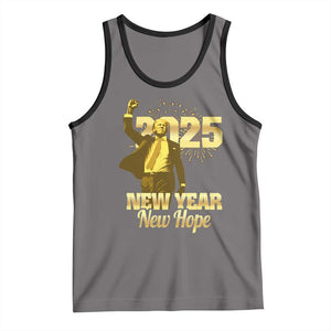 Funny Trump New Year New Hope 2025 Tank Top TS11 Deep Heather Black Print Your Wear