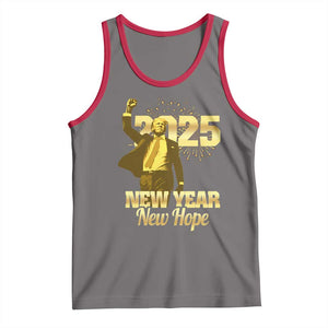 Funny Trump New Year New Hope 2025 Tank Top TS11 Deep Heather Red Print Your Wear
