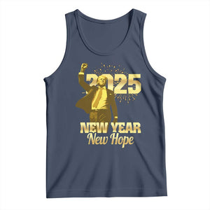Funny Trump New Year New Hope 2025 Tank Top TS11 Navy Print Your Wear