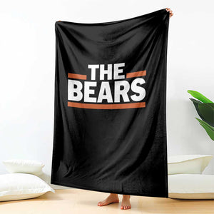 Funny Bears Lover Throw Blanket Orange Stripes Grizzly Animal TS11 Print Your Wear