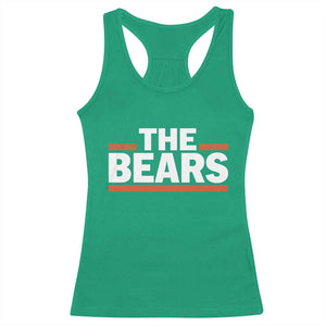 Funny Bears Lover Racerback Tank Top Orange Stripes Grizzly Animal TS11 Irish Green Print Your Wear