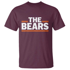 Funny Bears Lover T Shirt Orange Stripes Grizzly Animal TS11 Maroon Print Your Wear
