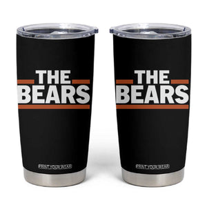 Funny Bears Lover Tumbler Cup Orange Stripes Grizzly Animal TS11 Black Print Your Wear
