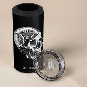 Skull 45 lbs Plate Weight Lifting Gym Workout 4 in 1 Can Cooler Tumbler TS11 Print Your Wear