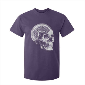 Skull 45 lbs Plate Weight Lifting Gym Workout T Shirt For Kid TS11 Purple Print Your Wear
