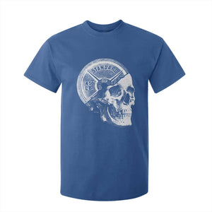Skull 45 lbs Plate Weight Lifting Gym Workout T Shirt For Kid TS11 Royal Blue Print Your Wear
