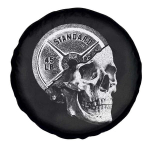 Skull 45 lbs Plate Weight Lifting Gym Workout Spare Tire Cover TS11 Print Your Wear