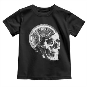 Skull 45 lbs Plate Weight Lifting Gym Workout Toddler T Shirt TS11 Black Print Your Wear
