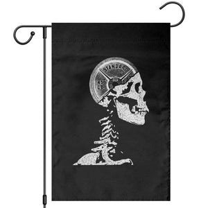 Funny Skeleton 45 lbs Plate Weight Lifting Gym Working Out Garden Flag TS11 Black Print Your Wear