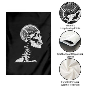 Funny Skeleton 45 lbs Plate Weight Lifting Gym Working Out Garden Flag TS11 Print Your Wear
