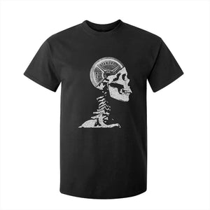 Funny Skeleton 45 lbs Plate Weight Lifting Gym Working Out T Shirt For Kid TS11 Black Print Your Wear