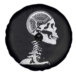 Funny Skeleton 45 lbs Plate Weight Lifting Gym Working Out Spare Tire Cover TS11 Print Your Wear